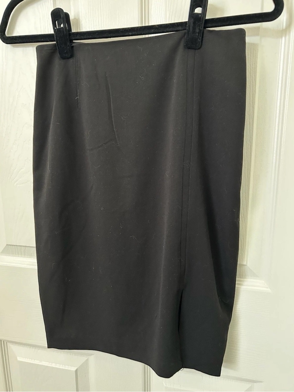 White House Black Market Black Pencil Skirt Side Slit